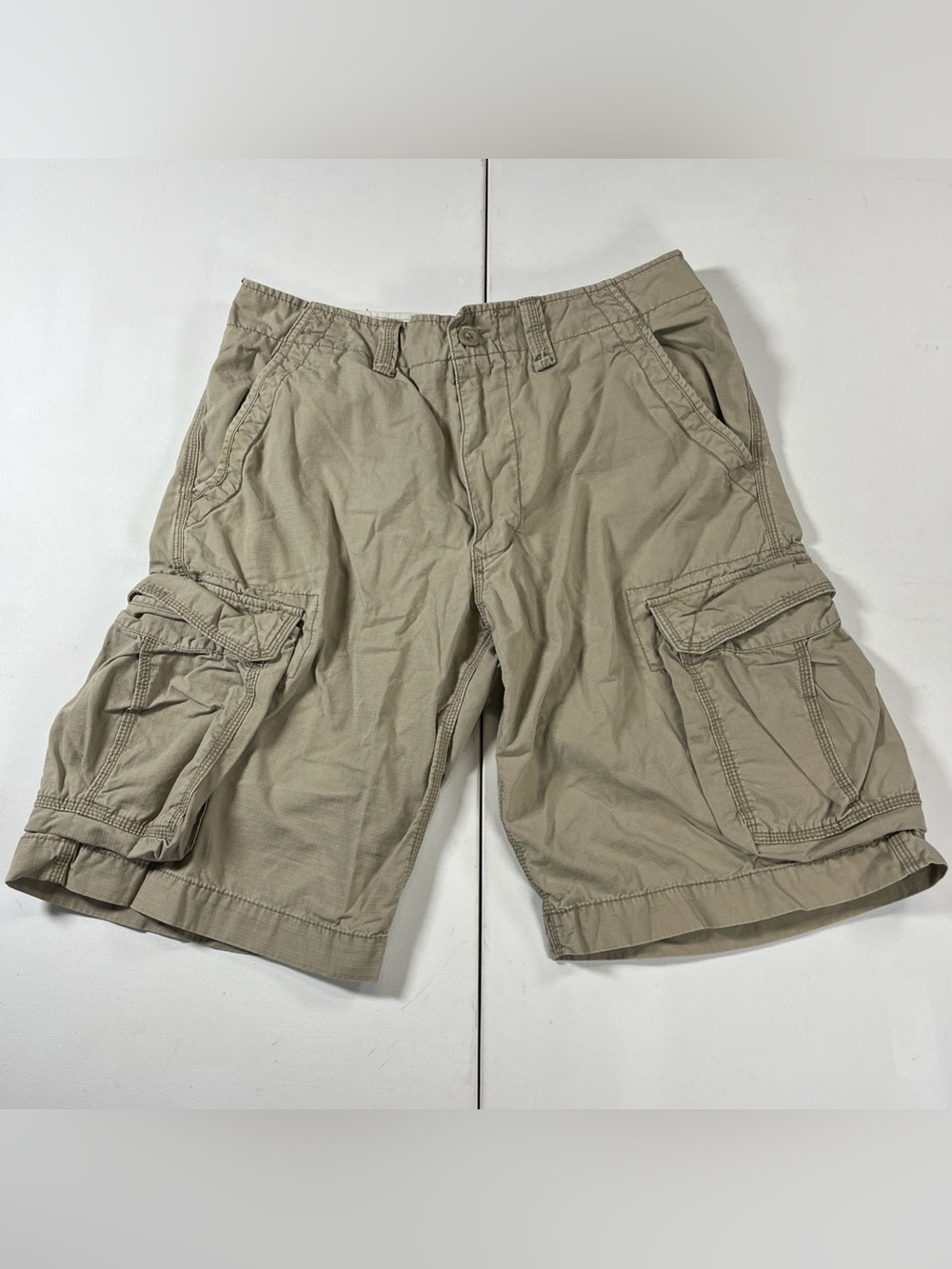 VTG POLO JEANS Company Cargo Shorts Rip Stop Ralph Lauren Cotton khaki Men’s 34